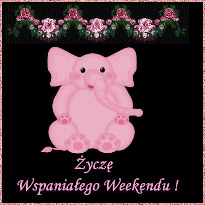 Słonik życzy wspaniałego weekendu